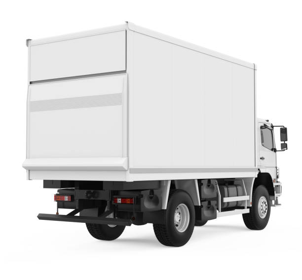 istock Delivery Truck Isolated 1345485473