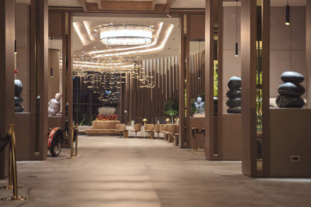 Luxury hotel entrance hall