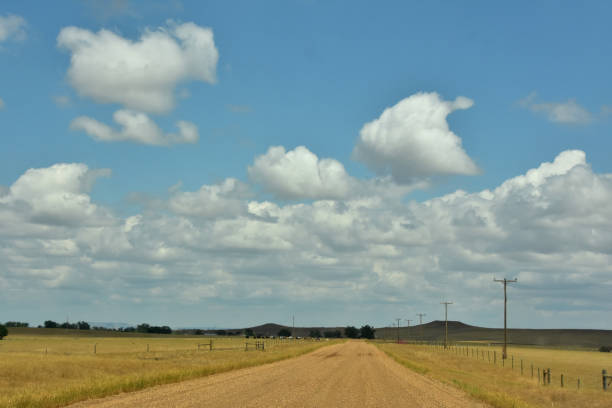 istock Meandering Dirt Road in Wyoming 1345490957