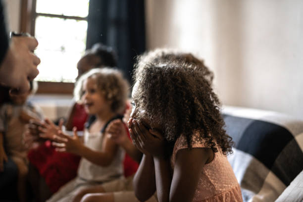 istock Surprised kids on Christmas Day at home 1345490982