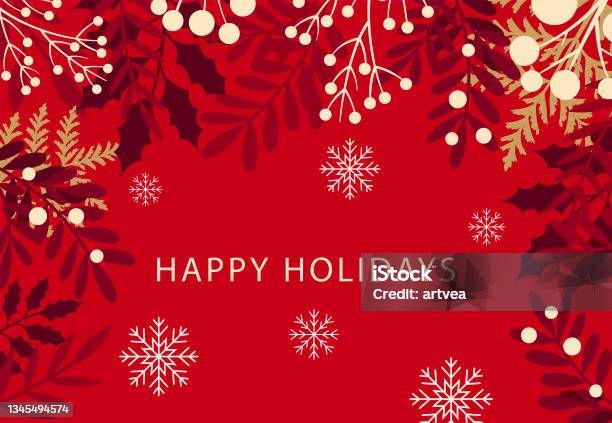 Merry Christmas Background Stock Illustration - Download Image Now - Christmas, Holiday - Event, Vacations