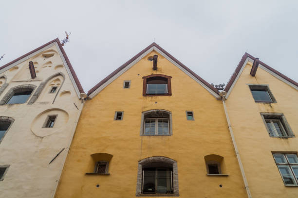 istock Three Sisters houses in Tallinn, Eston 1345500952