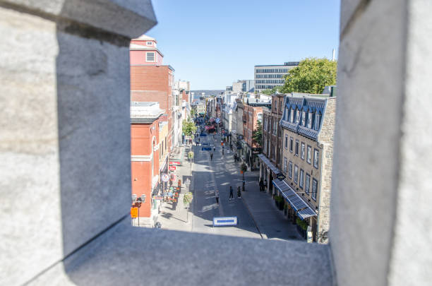 High angle view of Pedestrian St. John's street