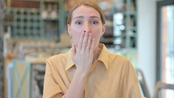 istock Wondering Young Woman in Awe, Problem 1345506396