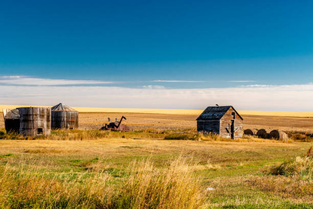 istock Rustic farm out buildings. Kneehill County, Alberta, Canada 1345509343