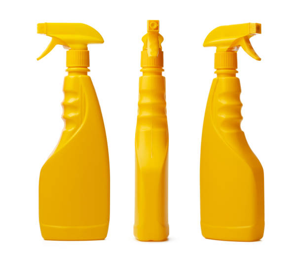 istock Cleaning spray bottle isolated on white background 1345510043