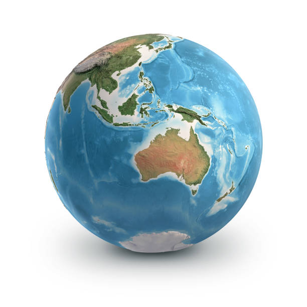 3D illustration of the lush earth