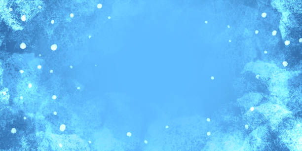 illustrations, cliparts, dessins animés et icônes de hiver noël bleu abstrait fond de neige vide. cadre et emplacement du texte - backgrounds canvas cold color image