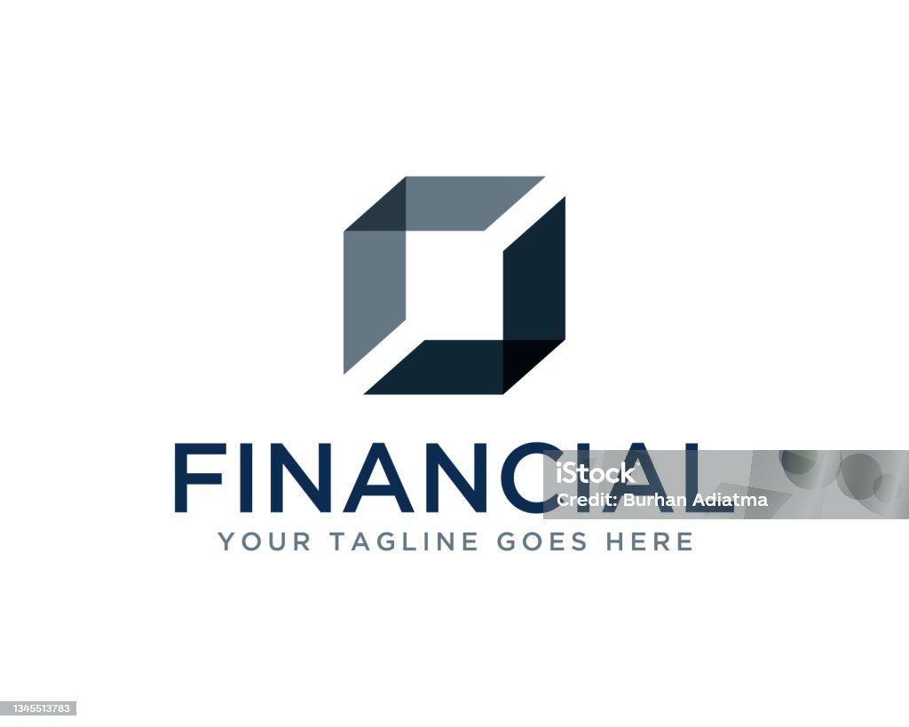 Financial Business Logo Design Vector Illustration Logo stock vector Financial Business Logo Design Vector Illustration Logo stock vector