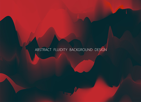 Abstract fluidity gradient watercolor mountain pattern background for design