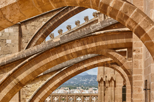 istock Palma de Mallorca cathedral. Stone flying buttress. Balearic islands 1345518396