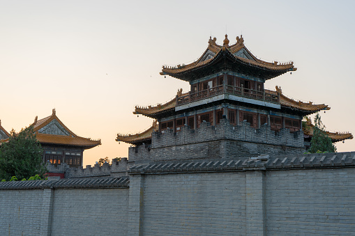 A corner of ancient architecture in Xi'an, China