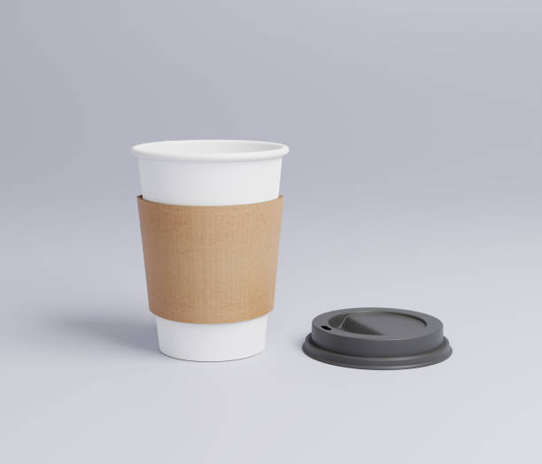 istock Paper container and holder for take-out 1345519238
