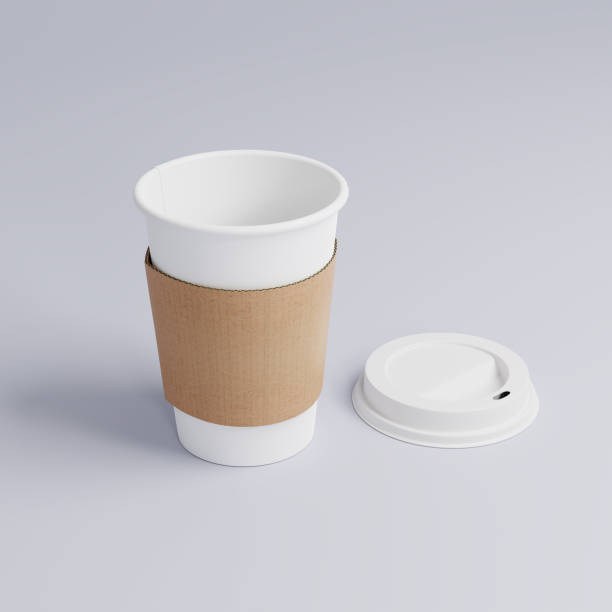 istock Paper container and holder for take-out 1345519239