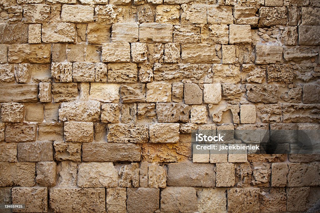 Grecki ściany wykonane z rocks - Zbiór zdjęć royalty-free (Architektura)