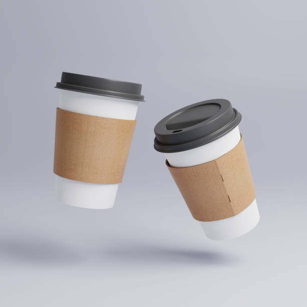istock Paper container and holder for take-out 1345519271