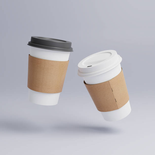 istock Paper container and holder for take-out 1345519272