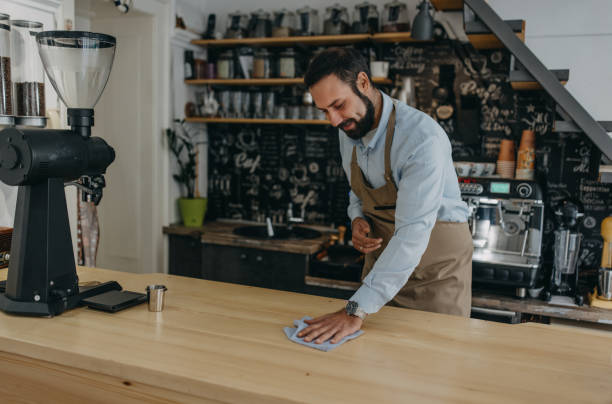 istock Day in coffee shop 1345519452