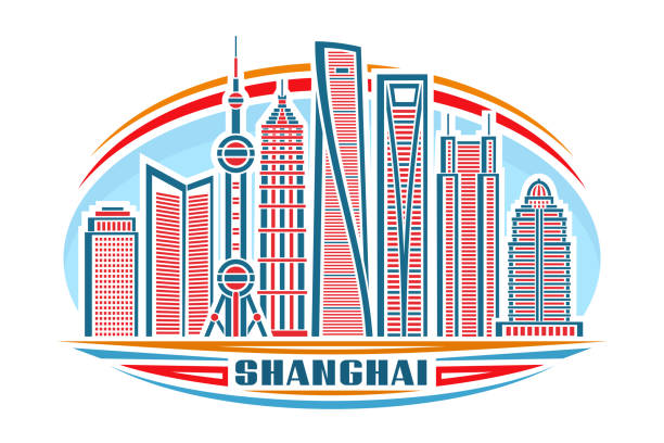 vektorillustration von shanghai - 5944 stock-grafiken, -clipart, -cartoons und -symbole