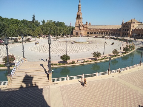 Beautiful image of the Plaza de España in Sevilla