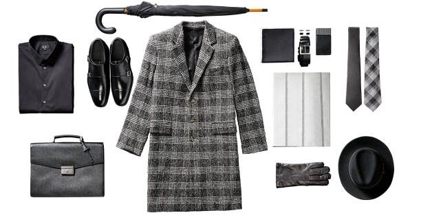 istock Men’s clothing with personal accessories 1345526027