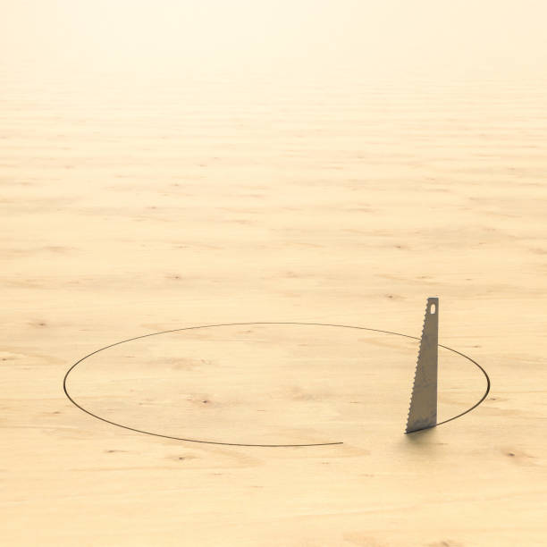 istock saw that creates a hole in the floor. 1345527090