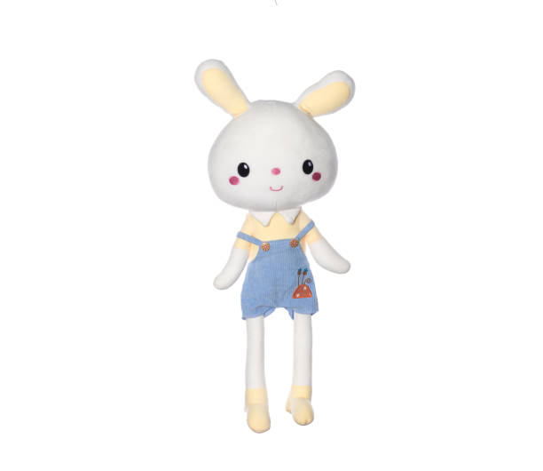 istock plush funny toy white rabbit isolated on white background 1345528562