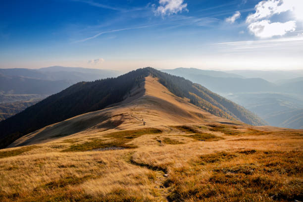 Beautiful autumn mountains in the Carpathians. A walk in the mountains in sunny weather. Beautiful autumn mountains in the Carpathians. A walk in the mountains in sunny weather. mantiqueira mountains stock pictures, royalty-free photos & images