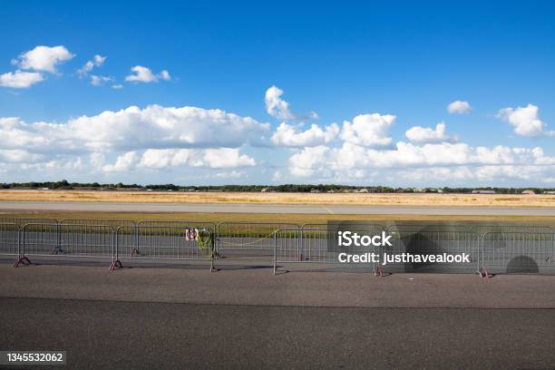 Runway And Area Of Airport Weeze Stock Photo - Download Image Now - Airport, Airport Runway, Cloud - Sky
