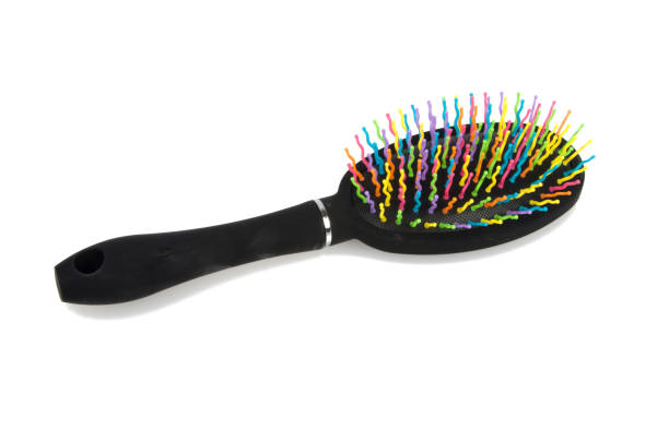 istock beautiful hair brush isolated on the white 1345534665