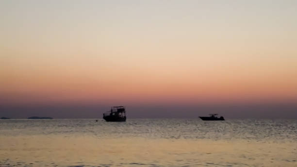 istock Majestic bright sunrise over sea 1345538479