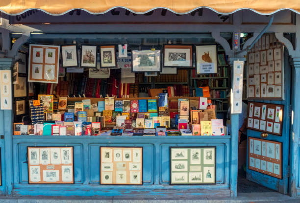 Street bookstore stock photo