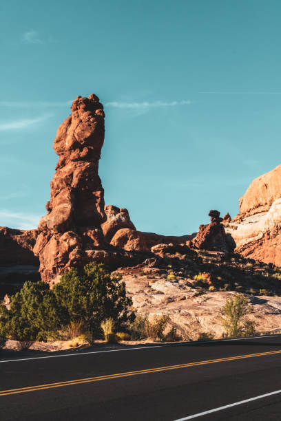 istock Stunning rock formations at Arches National Park in Moab, Utah 1345548377