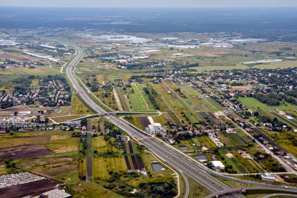 istock Aerial view of the highway 1345550039