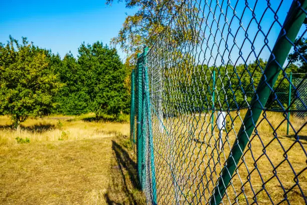 Photo of A fence in a field.