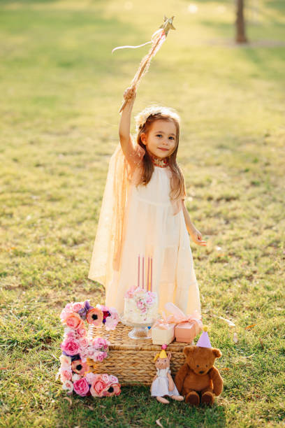 istock Birthday party for cute child 1345552549