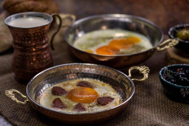 istock Organic, and fresh delicious traditional Turkish breakfast on table. 1345554645