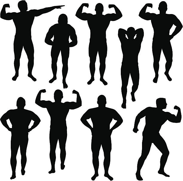 시체 미흡함 - strongman weightlifting human muscle men stock illustrations