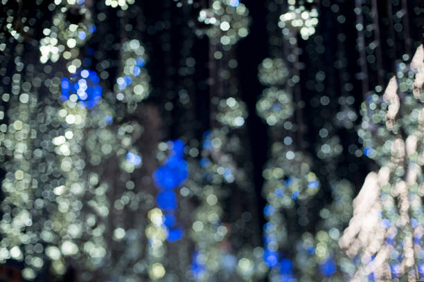 istock Christmas blurred lights background. New Year 1345561169