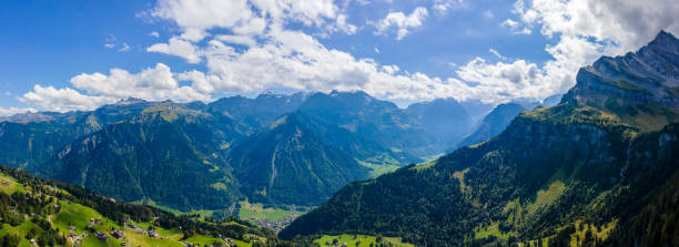 View on beautiful Swiss mountains