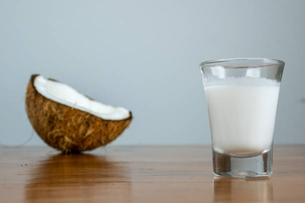 istock delicious dry brown coconut split in half 1345562711