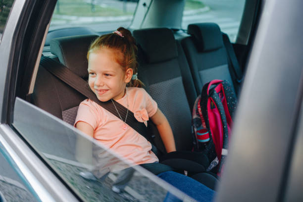 istock Taking a red haired little girl to school 1345565746