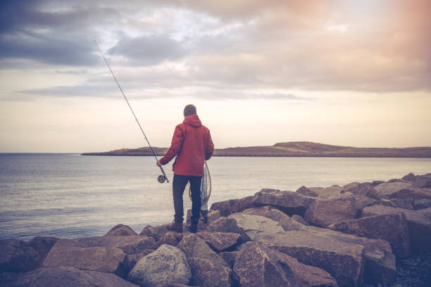 istock Fly-fishing in ocean on a sunny day 1345566746
