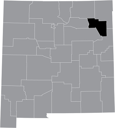Ilustración de Mapa De Ubicación Del Condado De Harding De Nuevo México