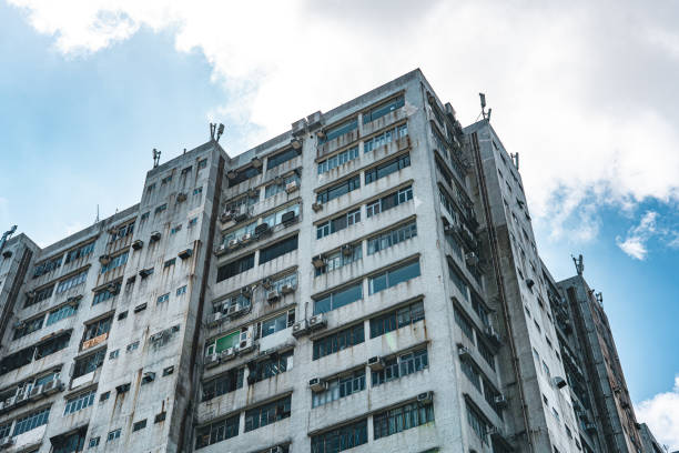 istock Industrial architecture in Hong Kong 1345568911
