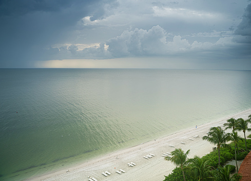 Naples beach from above - Florida, USA