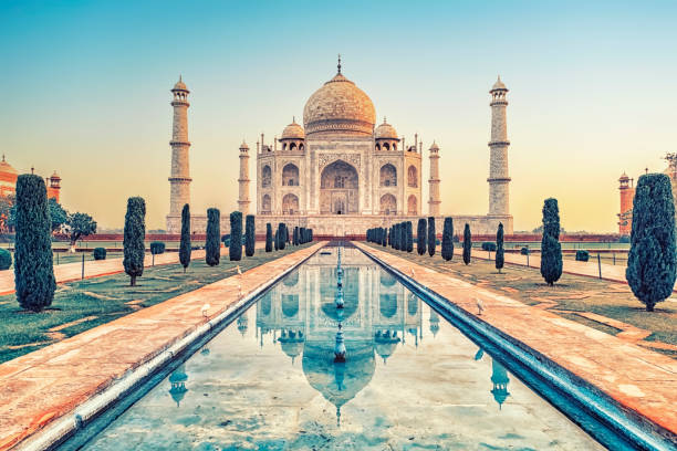 istock Taj Mahal mausoleum in Agra 1345570557