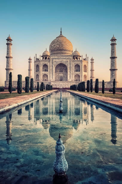 istock Taj Mahal mausoleum in Agra 1345570595
