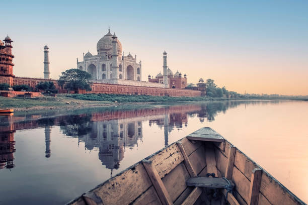 istock Taj Mahal mausoleum in Agra 1345570603