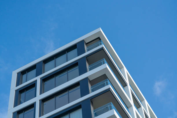 istock Building apartments with sky as background. 1345574162